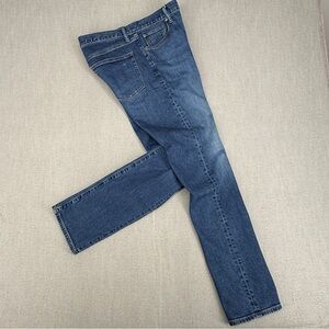 Uniqlo Jeans Mens 34x34 Blue Kaihara Japanese Selvedge Denim Slim Straight